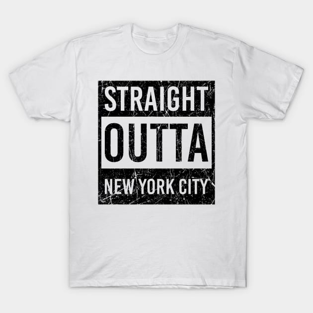 straight outta New York City T-Shirt by LeonAd